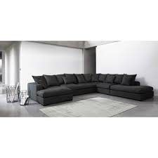 Canape D Angle Modulable 7 Places En Coton Anthracite Living Room Design Modern Modular Corner Sofa Corner Sofa