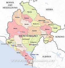 Montenegro On Europe Map Montenegro Maps By Freeworldmaps Net