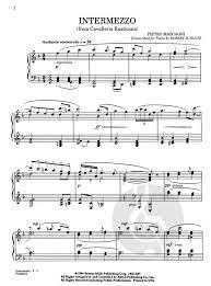 Intermezzo from cavalleria rusticana mascagni, pietro piano solo 1 pdf adaptator : Intermezzo From Cavalleria Rusticana By Pietro Mascagni Piano Sheet Music