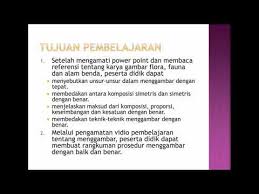 Vii / ganjil tema : Bab 1 Menggambar Flora Fauna Dan Alam Benda Youtube