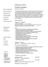 Keyskills sales direct industrial business tele marketing customer real estate asset wealth. Property Manager Resume Example Sample Template Job Description Facilities Duties Rent Cv