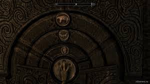 On the pillars, you can see. Skyrim Bleak Falls Barrow Walkthrough