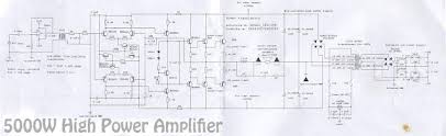 This is circuit diagram of powerful audio amplifier. 5000w High Power Amplifier Audio Circuits Power Amplifiers Amplifier Audio Amplifier