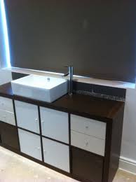 Expedit And The Bathroom Sink Ikea Hackers Unterschrank Waschbecken Unterschrank Bad Badezimmer Unterschrank