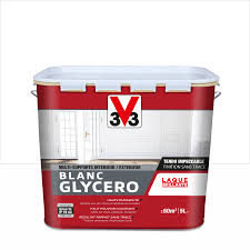 Peut se teinter avec des colorants universels. Peinture Multisupport V33 Glycero Blanc Brillant 5 L Leroy Merlin