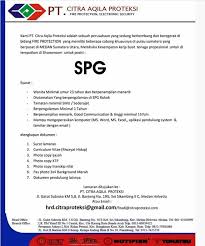 Jun 23, 2021 · tercatat hingga pertengahan juni 2021, realisasi padat karya yang sudah dilaksanakan sebesar rp 2,24 triliun dengan penyerapan tenaga kerja sebesar 230.007 orang. Lowongan Kerja Pt Citra Aqila Proteksi Medan Loker Medan Desember 2019