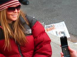 Tara Reid In Red And Black The North Face Nuptse Down Jacket North Face Nuptse Down Jacket The North Face