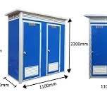 Hot Sale Double Portable Mobile Toilet Prefabricated Toilet Shower Prefab  Public Toilet Cabin