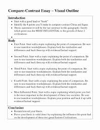 Comparative Essay Example Fresh Parative Essay Outline Essay Outline Essay Examples Expository Essay