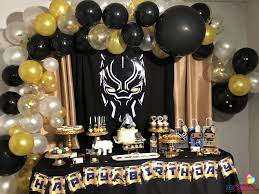 Black Panther Party Package Black Panther Banner Cake Toppers Cupcake Toppers Bag Decor Candy L Black Party Decorations Black Panther Party Black Panther