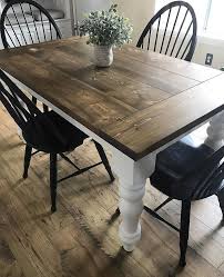 Farm House Table Farmhouse Table Farm Table Rustic Table Custom Table Dine Table Dining Table Wood Table In 2020 Rustic Kitchen Tables Painted Kitchen Tables Farmhouse Dining Room Table