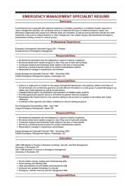 3 emergency management guide executive summary the loyola marymount university emergency management guide provides guidance to the lmu community to prevent, plan for and respond to events that become emergency incidents. Emergency Management Specialist Resume Example