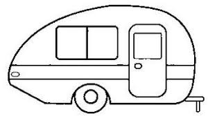 Line Drawings For Happy Camper Signs Camper Signs Camper Applique Camper Drawing