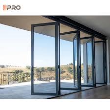 Gates can be produced and assembled up to a height of more than 12 meters (40 ft.). Residential 2mm Glazing Aluminium Sliding Folding Doors