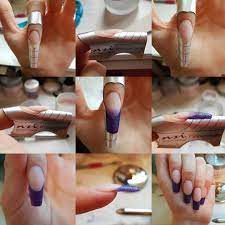 Check Out The Process For Creating Beautiful Sculpted Acrylic Nails The Results Are Gorgeous