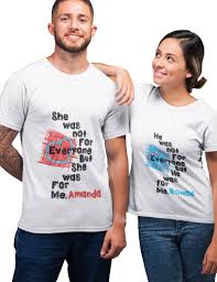 Matching Customized T Shirts For Couples Customise T Shirt Couple Shirts Couple Tshirts