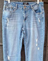 Earl Jean Distressed Stretch Boyfriend Jeans