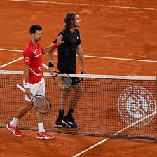 Tsitsipas then received medical treatment before beginning the fourth. F1cc9qhrbghqpm