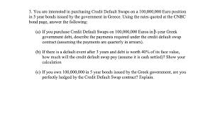 3 You Are Interested In Purchasing Credit Default
