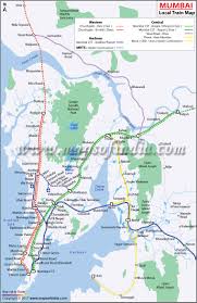 Mumbai Local Train Map Mumbai Railway Network