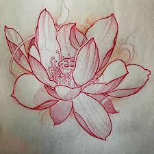 Lotus and snake half sleeve by enku shoji. Japanese Lotus Flower Drawing Tattoos Japanese Flower Tattoo Lotus Art Lotus Tattoo Design