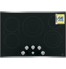Kitchen with built in ceramic induction stove. Ge Profile 30 In 5 Elements Smooth Surface Radiant Stainless Steel Electric Cooktop In The Electric Cooktops Department At Lowes Com