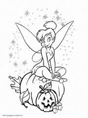 Mickey mouse in the pumpkin costume; Disney Halloween Printable Coloring Pages