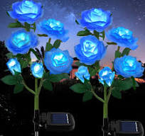 TYNLED Outdoor Solar Garden Stake Lights,Upgraded LED Solar Powered Light  with 6 Rose Flowers, Waterproof Solar Decorative Lights for Patio Pathway  ...