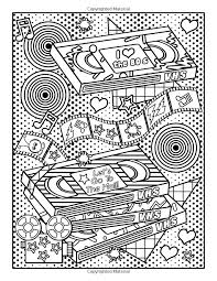 * 8.5x11 high quality 300 dpi jpg to print out and color! 80s Coloring Pages Coloring Home
