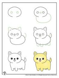 To draw the body, draw a circle below the head, with two ovals at the edges for. Kawaii Drawing For Kids Tutorials Woo Jr Kids Activities Children S Publishing