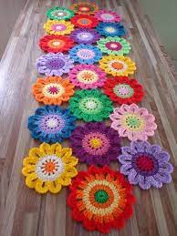 Renkli Orgu Sehpa Ortusu Crochet Flowers Free Pattern Crochet Flower Patterns Unique Crochet