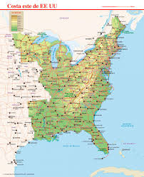 Start studying estados unidos mapa. Mapa De Costa Este Lonely Planet