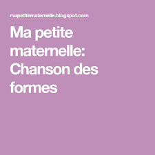 Epingle Sur Apprentissage Des Formes