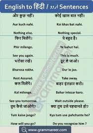 However, the order of the words will differ. 27 Hindi Words Ideas Hindi Language Learning English Learning Spoken English Sentences
