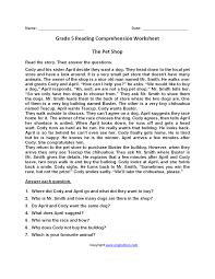 The Pet Shop Fifth Grade Reading Worksheets Reading Comprehension Worksheets Reading Worksheets Reading Comprehension Texts