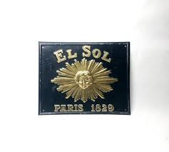 We can provide custom solutions to your insurance needs. French Antique Metal Insurance Company Sign El Sol Paris 1829 French Antiques Antique Metal Antiques
