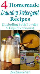 homemade laundry detergent recipes
