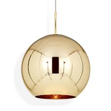Copper Round Pendant Gold Rouse Home
