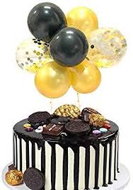 Black And Gold Balloon Cake Topper Black Gold Balloon Cloud Cake Topper Mini Balloon Garland Cake Topper 10pcs 5inch Gold Confetti B In 2020 Black And Gold Balloons Gold Confetti Balloons Mini Balloons