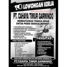 Find places and points of interest around pt.multi karya garmentexindo Lowongan Kerja Pt Cahaya Timur Garmindo Pemalang Februari 2019