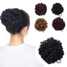 Unfortunately, i can't think of any japanese alternatives that might work for curly. Amazon Com Hairro Afro Kinky Curly Hair Buns Japanese Synthetic Hair Drawstring Puff Ponytail For Black Women Small Wavy Updo Bun Hairpiece With Combs 2 Pieces Small 1b Black Beauty
