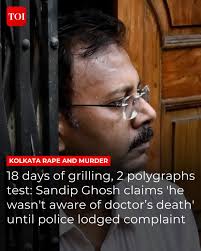 Sandip Ghosh, the ex-principal of R G Kar Hospital, claims he was informed  of the PGT doctor's death around 10.20 am