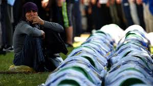 The srebrenica massacre, also known as the srebrenica genocide, refers to the july 1995 killing, during the bosnian war of bosnian muslim men and boys in and around srebrenica in bosnia. Thousands Mourn In Bosnia On 24th Anniversary Of Srebrenica Massacre Vatican News