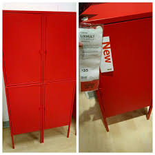 Ikea Lixhult Red Metal Storage Cabinet 35 Each Fitnessraum Raum Ideen