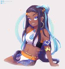 I recently started playing Pokemon Sword and I immediately fell in love  with Nessa so here's a little fanart!🌊✨I hope you like it 🥰 :  r NintendoSwitch