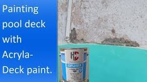 How to match colors from photos to real life want gorgeous interior colors? Applying H C Acryla Deck With Cool Feel Technology Paint To A Concrete Pool Deck Youtube