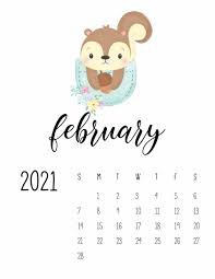 #printablecalendar #minimal #freeprintable #calendar2021 #februarycalendar Cute Sleep Time Animals February 2021 Calendar Cute Calendar Printable Calendar Template Calendar Printables