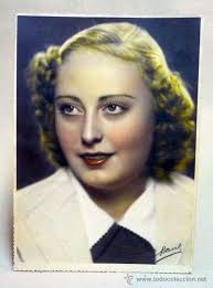 foto, pintura, retrato pintado, 1940s, aurora r