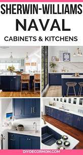 In Love With These Sherwin Williams Naval Cabinets And Kitchen Islands See Everything You Need To K Blue Kitchen Island Navy Blue Paint Colors Navy Blue Paint