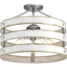 Farmhouse flush mount lights find great ceiling lighting deals shopping at overstock. Farmhouse Flush Mount Lights Lighting The Home Depot